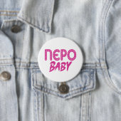 Badge Rond 7,6 Cm Bouton bébé Nepo (En situation)