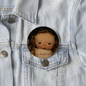 Badge Rond 7,6 Cm Bouton Bella de bébé de janv. Shackelford (En situation)