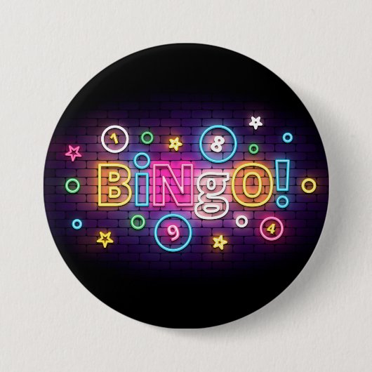 Badge Rond 7,6 Cm Bouton Bingo Blackout (Devant)