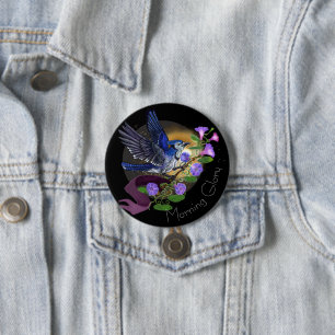 Badge Rond 7,6 Cm Bouton Bluejay de la gloire du matin