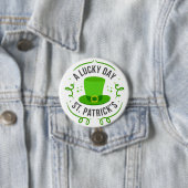 Badge Rond 7,6 Cm Bouton Bonne Fête de la Saint-Patrick (En situation)