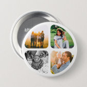 Badge Rond 7,6 Cm Bouton Bouton Bouton 4 Photos (Devant & derrière)
