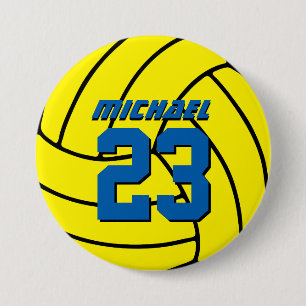 Badge Rond 7,6 Cm Bouton Bouton de l'équipe sportive de volley-ball