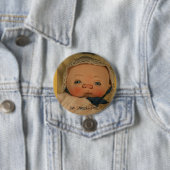 Badge Rond 7,6 Cm Bouton Brielle de bébé de janv. Shackelford (En situation)