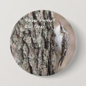 Badge Rond 7,6 Cm Bouton Brown Creeper (Devant)