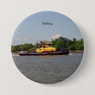 Badge Rond 7,6 Cm Bouton Bulldog