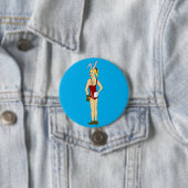 Badge Rond 7,6 Cm bouton bunnygirl (En situation)