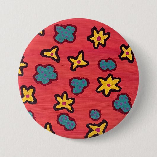 Badge Rond 7,6 Cm bouton Calypso (Devant)
