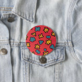 Badge Rond 7,6 Cm bouton Calypso (En situation)