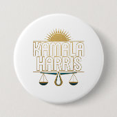Badge Rond 7,6 Cm Bouton Campagne Kamala Harris 2024 (Devant)