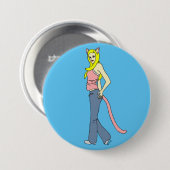Badge Rond 7,6 Cm bouton catgirl (Devant & derrière)