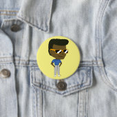 Badge Rond 7,6 Cm bouton chibi (En situation)