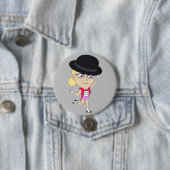 Badge Rond 7,6 Cm bouton chibi (En situation)