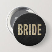 Badge Rond 7,6 Cm Bouton Chic Chic Bride (Devant & derrière)