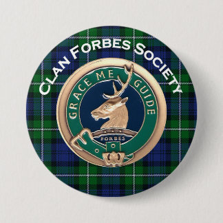 Badge Rond 7,6 Cm Bouton Clan Forbes Society