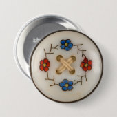 Badge Rond 7,6 Cm Bouton Coudre mou (Devant & derrière)
