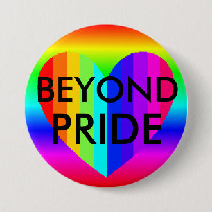 Badge Rond 7,6 Cm Bouton Couleurs Arc-en-ciel "Fierté" LGBT