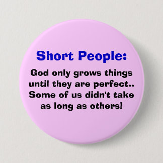 Badge Rond 7,6 Cm Bouton court de personnes