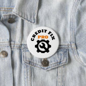 BADGE ROND 7,6 CM BOUTON CREDIT REPAIR PRO (En situation)