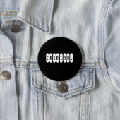 BADGE ROND 7,6 CM BOUTON CRIMINEL (En situation)