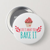 Badge Rond 7,6 Cm Bouton Cuisson de gâteaux (Devant & derrière)