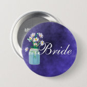 Badge Rond 7,6 Cm Bouton Daisies d'été (Devant & derrière)