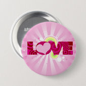 Badge Rond 7,6 Cm Bouton d'amour (Devant & derrière)
