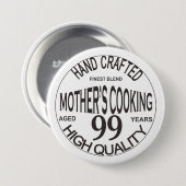 Badge Rond 7,6 Cm Bouton d'amour de la mère (Devant & derrière)