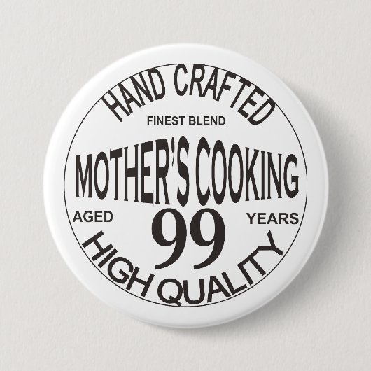 Badge Rond 7,6 Cm Bouton d'amour de la mère (Devant)