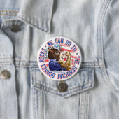 Badge Rond 7,6 Cm Bouton d'âne de Démocrate (En situation)