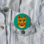 Badge Rond 7,6 Cm Bouton d'aquarelle Jaguar riant<br><div class="desc">Décorez votre tenue avec ce bouton d'art cool. Faites un grand cadeau de ménage,  d'anniversaire ou de mariage! Vous pouvez le customiser et ajouter du texte. Consultez ma boutique pour plus de couleurs et de motifs ! Faites-moi savoir si vous aimeriez quelque chose de personnalisé aussi.</div>