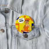 Badge Rond 7,6 Cm Bouton d'attitude (En situation)