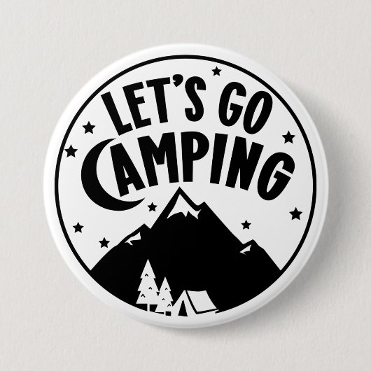 Badge Rond 7,6 Cm Bouton d'aventure Camping à l'extérieur (Devant)