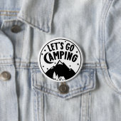 Badge Rond 7,6 Cm Bouton d'aventure Camping à l'extérieur (En situation)