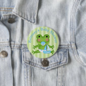 Badge Rond 7,6 Cm Bouton de Baby shower de grenouille customisé (En situation)