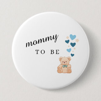 Badge Rond 7,6 Cm Bouton de Baby Shower « Future Maman »