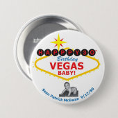 Badge Rond 7,6 Cm Bouton de bébé de Vegas (Devant & derrière)