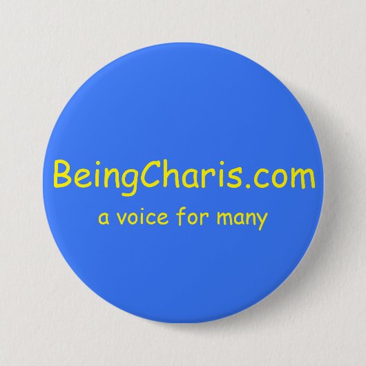 Badge Rond 7,6 Cm Bouton de BeingCharis (Devant)