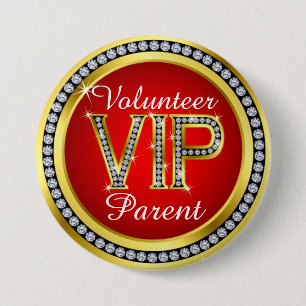 Badge Rond 7,6 Cm Bouton de bénévolat parent VIP - srf