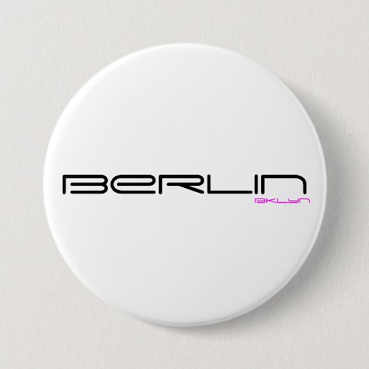 Badge Rond 7,6 Cm Bouton de Berlin (Devant)