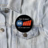 Badge Rond 7,6 Cm Bouton de BGNmart (En situation)