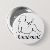Badge Rond 7,6 Cm Bouton de bombe (Devant & derrière)
