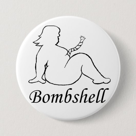 Badge Rond 7,6 Cm Bouton de bombe (Devant)