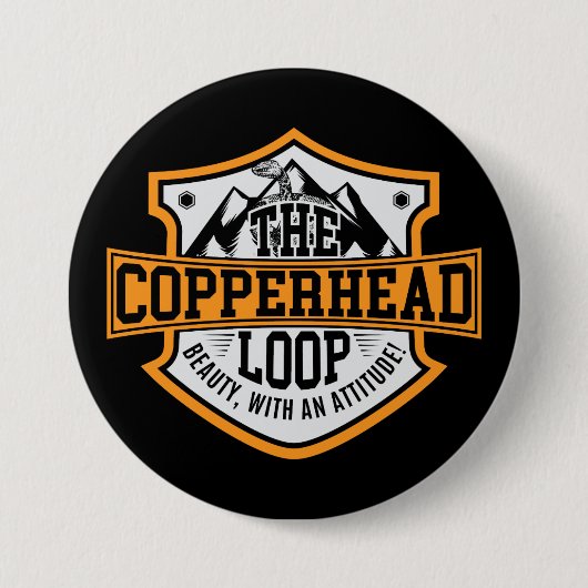 Badge Rond 7,6 Cm Bouton de boucle de Copperhead (Devant)