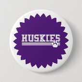 Badge Rond 7,6 Cm Bouton de broche Huskies (Devant)
