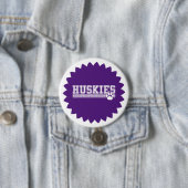 Badge Rond 7,6 Cm Bouton de broche Huskies (En situation)