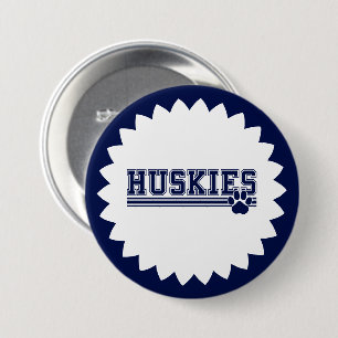 Badge Rond 7,6 Cm Bouton de broche Huskies