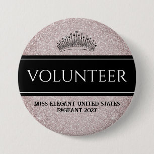 Badge Rond 7,6 Cm Bouton de ceinture à paillettes Pin Épinglette de