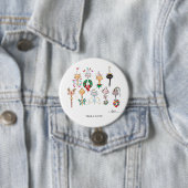 Badge Rond 7,6 Cm Bouton de CHATS de TINTEMENT (En situation)