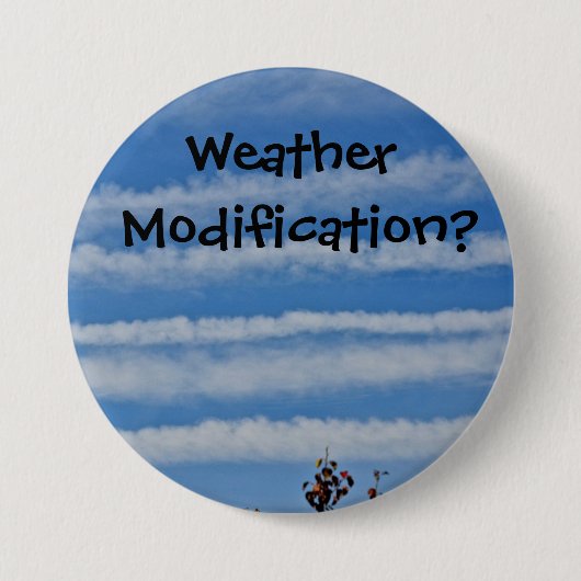 Badge Rond 7,6 Cm Bouton de Chemtrail (Devant)